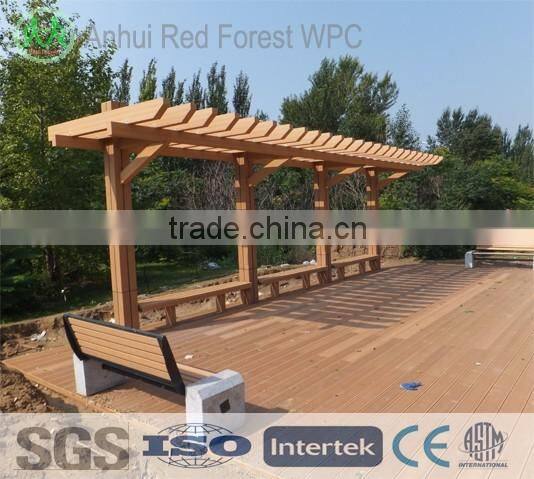 Recycle composite timber wpc pergola arbor