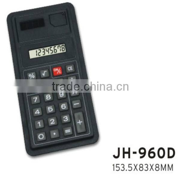 plastic 8 digits promotion general purpose calculator solar calculator
