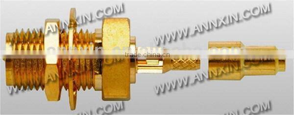 Durable hot sell sma type bulkhead connector rg174