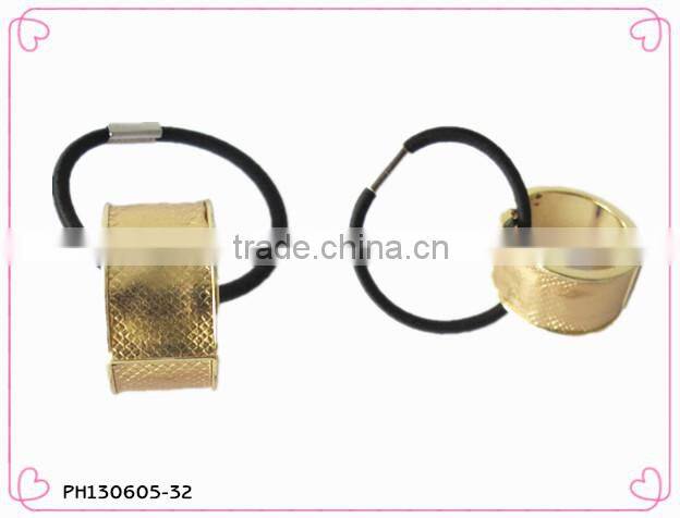 2014 new design Opened Circle Cuff Hair Band Ponytail Holder