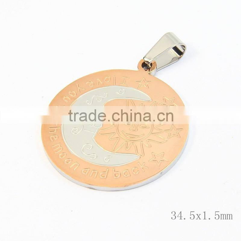 Wholesale Alibaba Silver Plated Enamel Red Stainless Steel Pendant for women