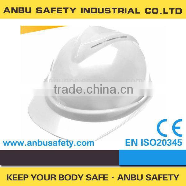 CE EN397 ABS red color printed UV resistant Ventilated protective hard hat