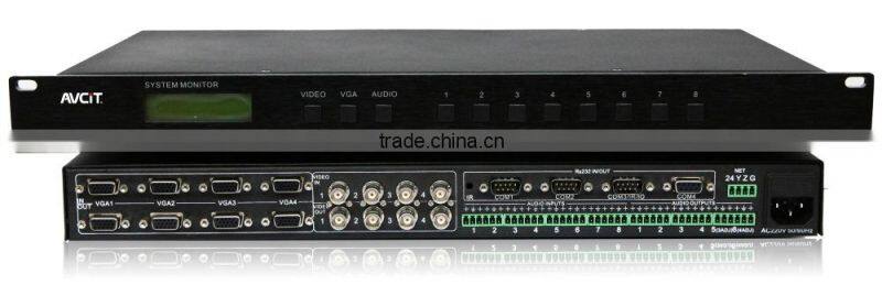 Smart House Solution Central Controll System 7 Inch Touch Screen 48x24 HDMI Matrix RGB Matrix Switcher With Audio