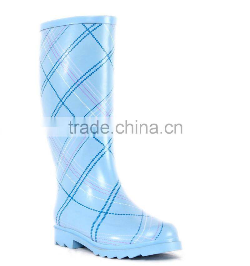 Hot sell blue color rain boots for women