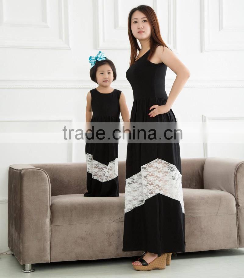 Wholesale maxi mommy and me dresses girls dress names with pictures chiffon women and daughter dresses