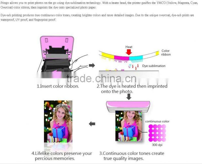 Pocket Smart Wireless Phone Photo Printer WiFi Portable Mini Photo Printer for iOS and Android Smartphone