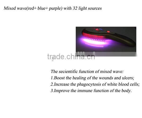 Electric handheld ion wave vibrating healthy Hair Growth Comb