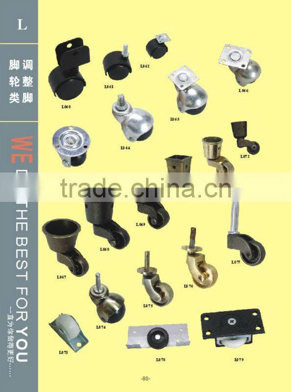 Plastic caster socket