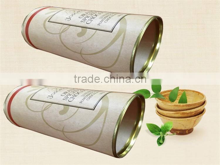 Recycled carboard tube brown paper box packaging