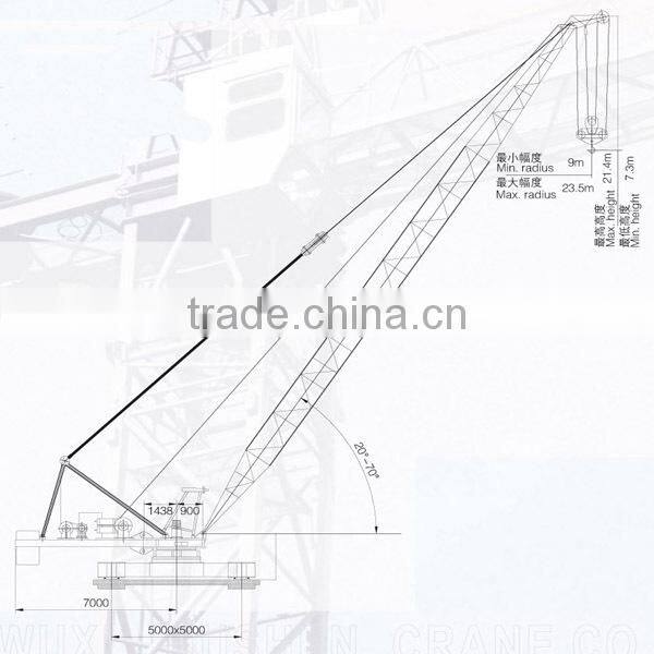 UQ16 model 16ton derrick crane for dismantle tower crane