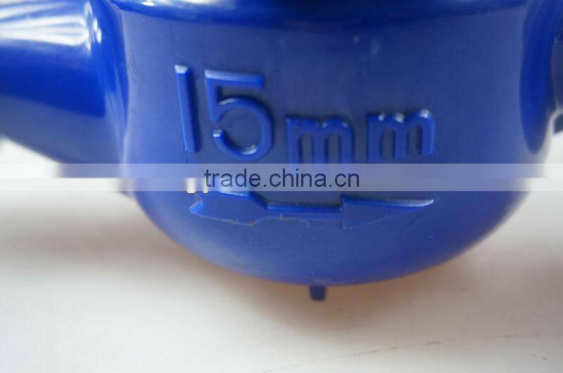 blue 15mm BSP water flow meter