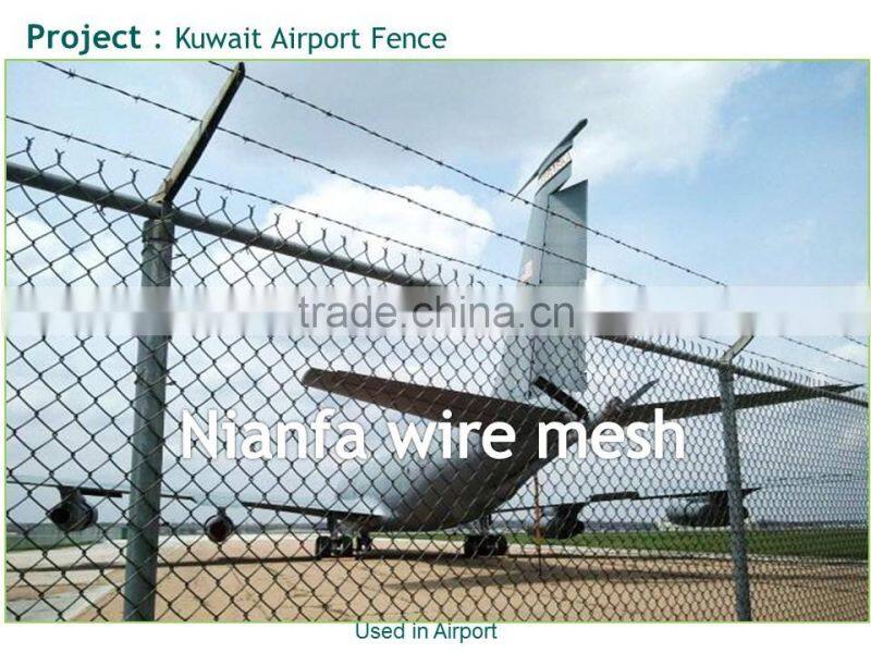 Plastic fence galvanized steel fence Y-post airport fencing (Guangzhou factory )