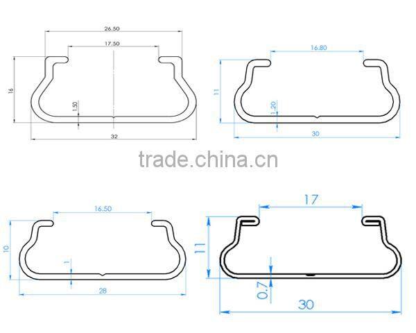 greenhouse Alum lock profile
