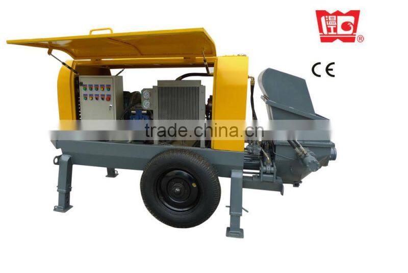 20m3/h mobile concrete pump for pumping concrete mortar to 20 floors