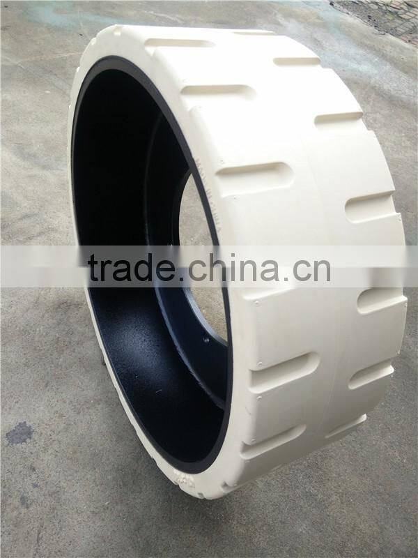 Self-propelled Vertical Lifts Rubber Wheel 305x100 For Dingli AMWP9.5-1100