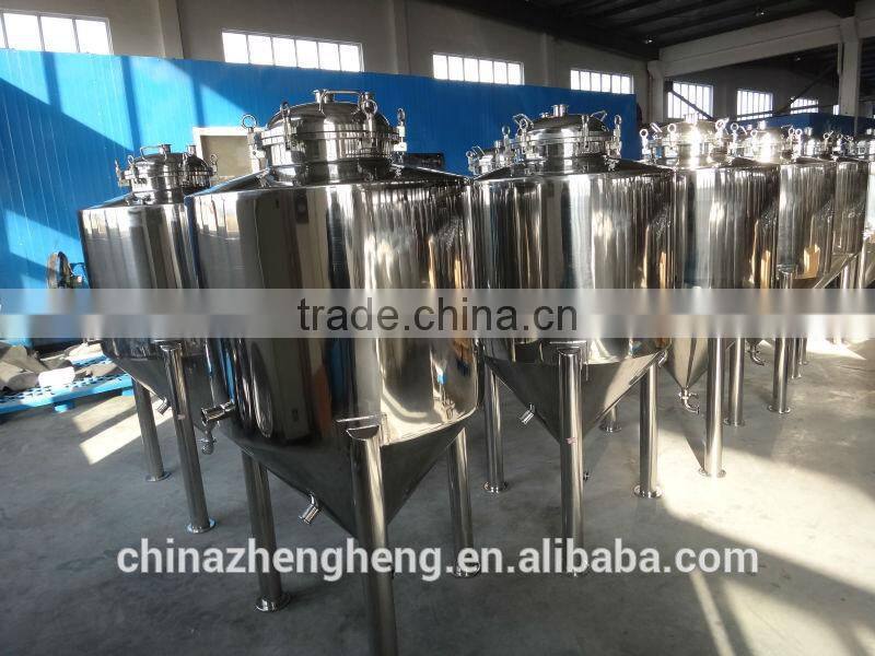 Stainless steel beer fermentation tank used