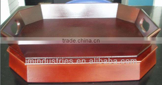 Removable Pine Wood Sundries Trays with Feet Stand