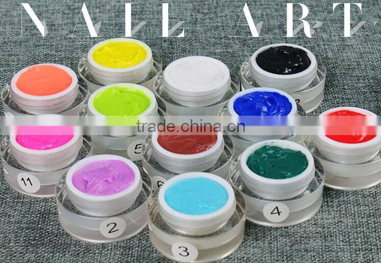 12colors 3d carved gel for Nail Art Design