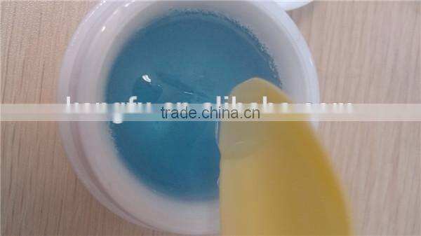 Transparent blue uv gel for lengthing nails