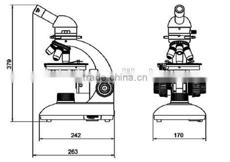Best price LCD digital polarizing monocular microscope