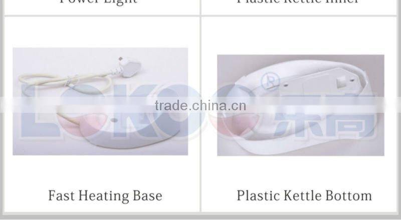 2012 HOT Sale Mini Automatic Plastic Electric Kettle with CE/RoHS