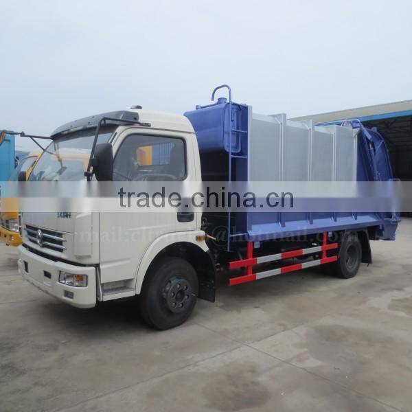 124hp 4*2 DONGFENG Garbage Compactor Truck 8 m3