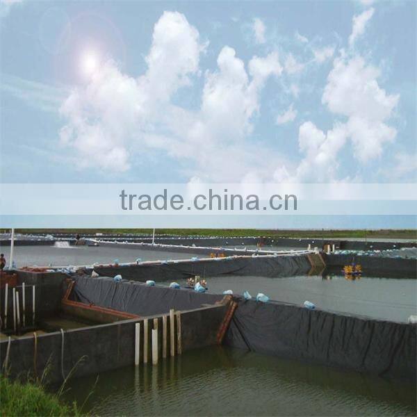 Supply woven fabric HDPE Water Tank Liner /black lining for fish farm pond/plastic geomembrane liners