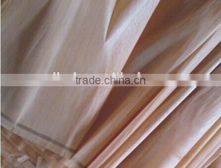 Linyi Rotary cut no black okoume face veneer natural wood 0.3mm 1220x2440