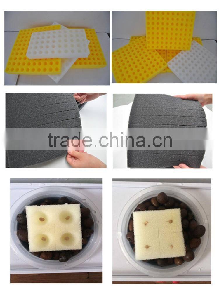 Factory sale black and white color hydroponic seedling cultivation foam sheet