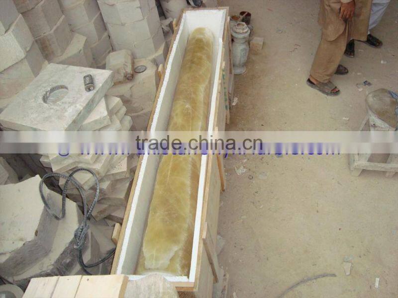 ROMAN ROUND HONEY ONYX COLUMNS AND PILLARS COLLECTION