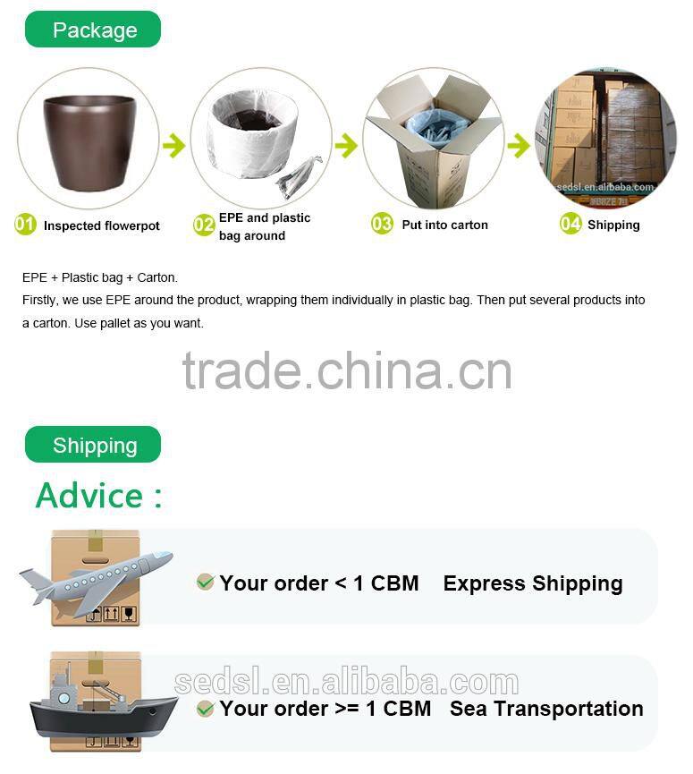 10.5" tall tapered planter,flowerpot stand,square silver flower pots