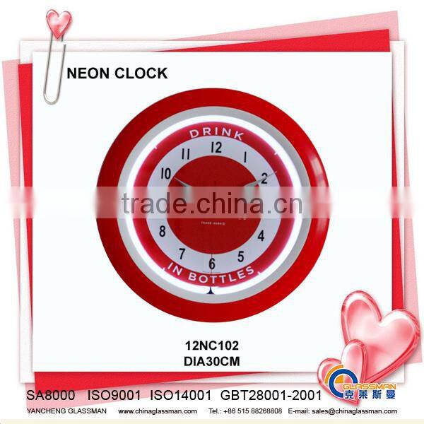NEON CLOCK WALL CLOCK 12NC101