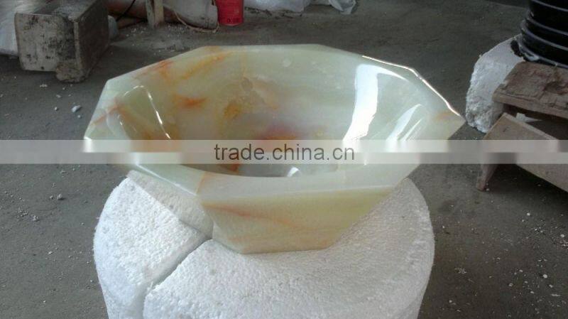 Luxury green onyx sink;bathroom sink;onyx sink
