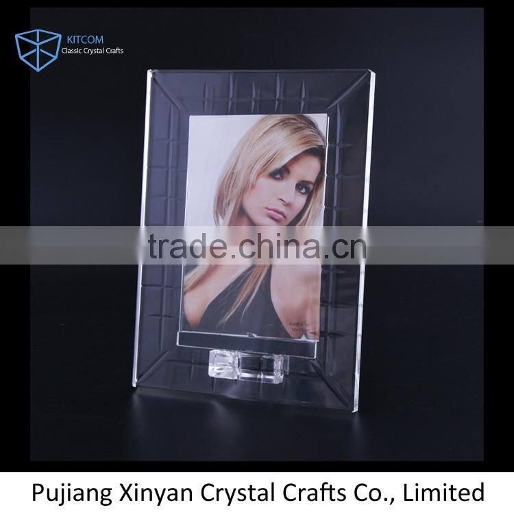 New Style clear crystal table top photo frame
