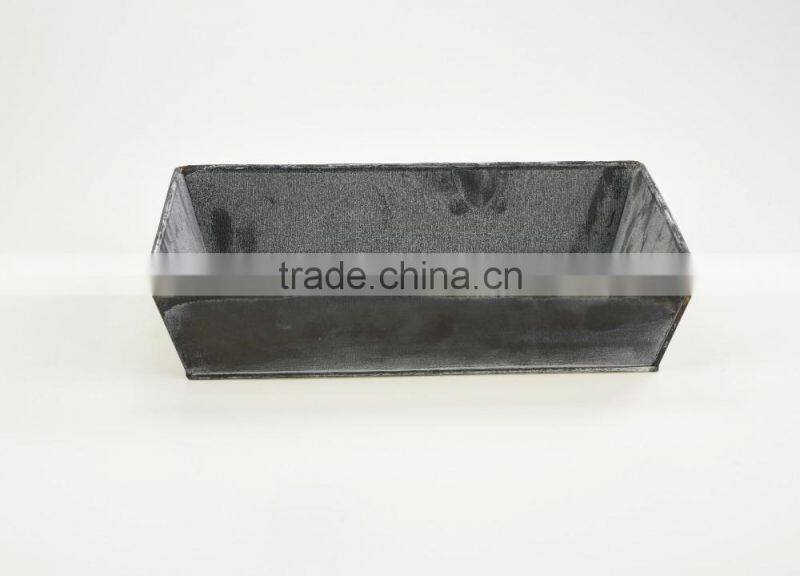 china factory supply outdoor style french garden galvanized hammered metal herb planter