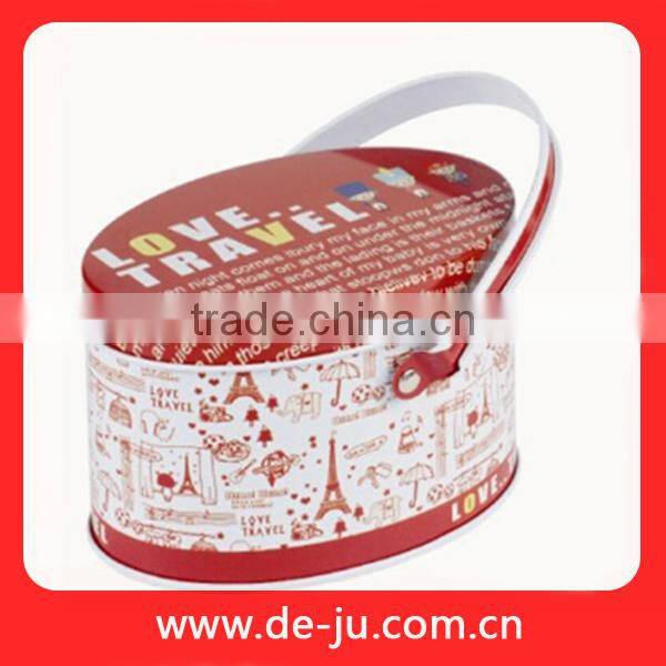 Yellow Coat Chicken Printing Cute Small Metal Tin Boxes