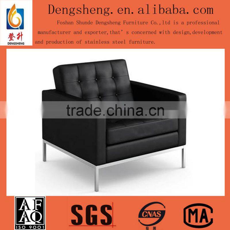 Florence Knoll corner Sofa , sectional leather sofa / sofa set BY2710