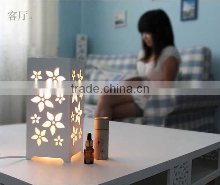 High-grade hollow carved lamp Household carved aromatherapy decorate table lamp essential oil table lamp