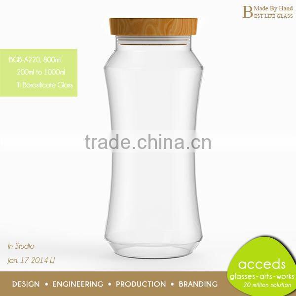 Premium Quality Mouth Blowned Glass Honey Pot Jars