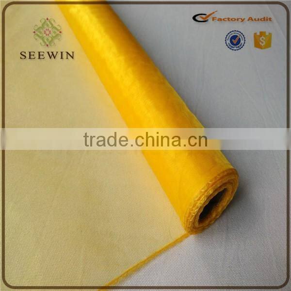 Popular colouful organza fabric for wedding , gift ,flower wrapping