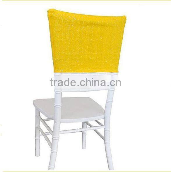 gold sequin chair cover for wedding