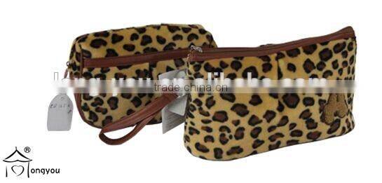 2015 fashion travel cosmetic bag plain toiletry makeup bag women