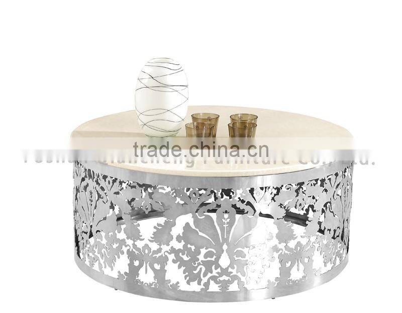 crave stainless steel marble coffee table centre table