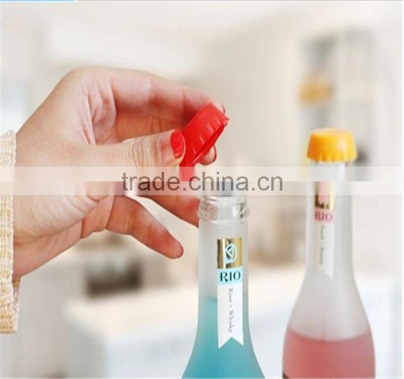 customized food grade silicone wine saver beer bottle stopper
