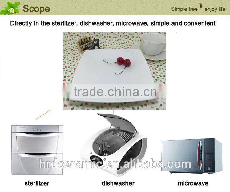 Stocked porcelain plate with custom desgin,wholesale plates serving dishes for daily used