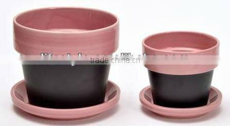 Eyeable Cup & Saucer Ceramic Flower Pot