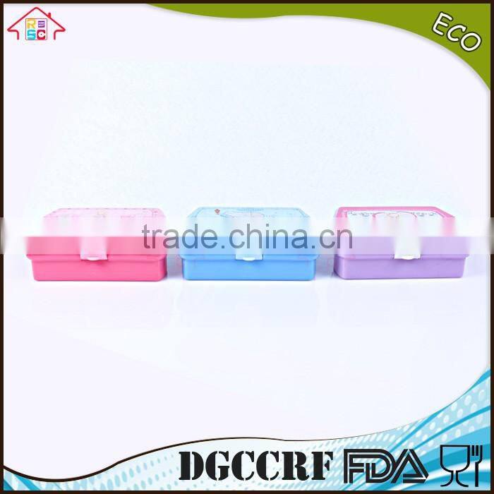 NBRSC kids Lunch Box Bread Sandwich Keeper Snack Plastic container Reuseable Container