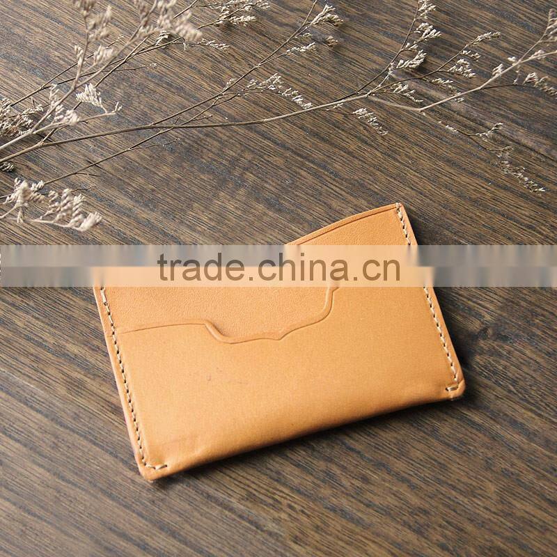 Custom Personalized Unisex PU leather Card Holder Simple Design Card Pocket