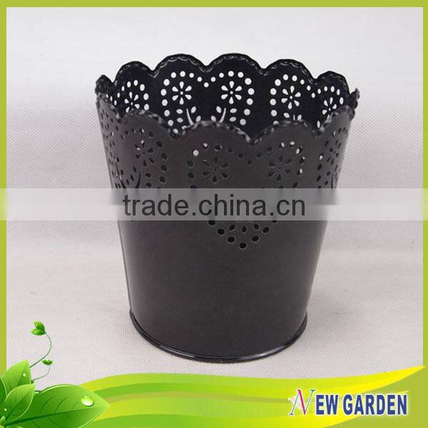 Widely application balcony beautiful metal led light flower pot