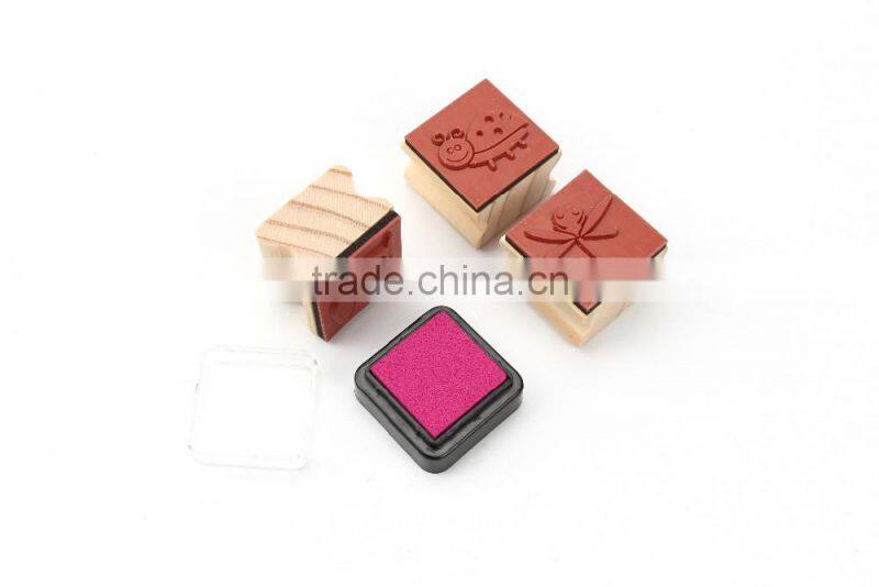 Square Wood Stamp for kid